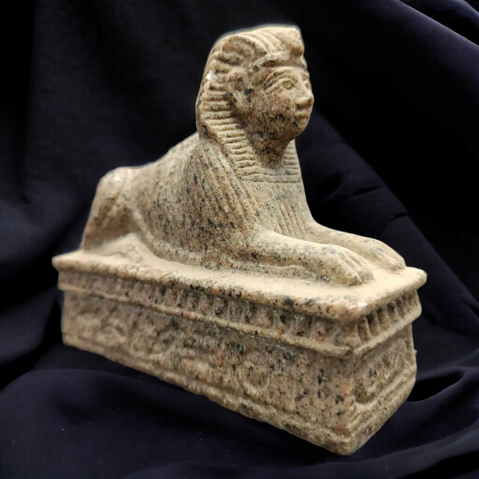 Rare Ancient Egyptian Sphinx Statue - Finest Stone Craftsmanship - Authentic