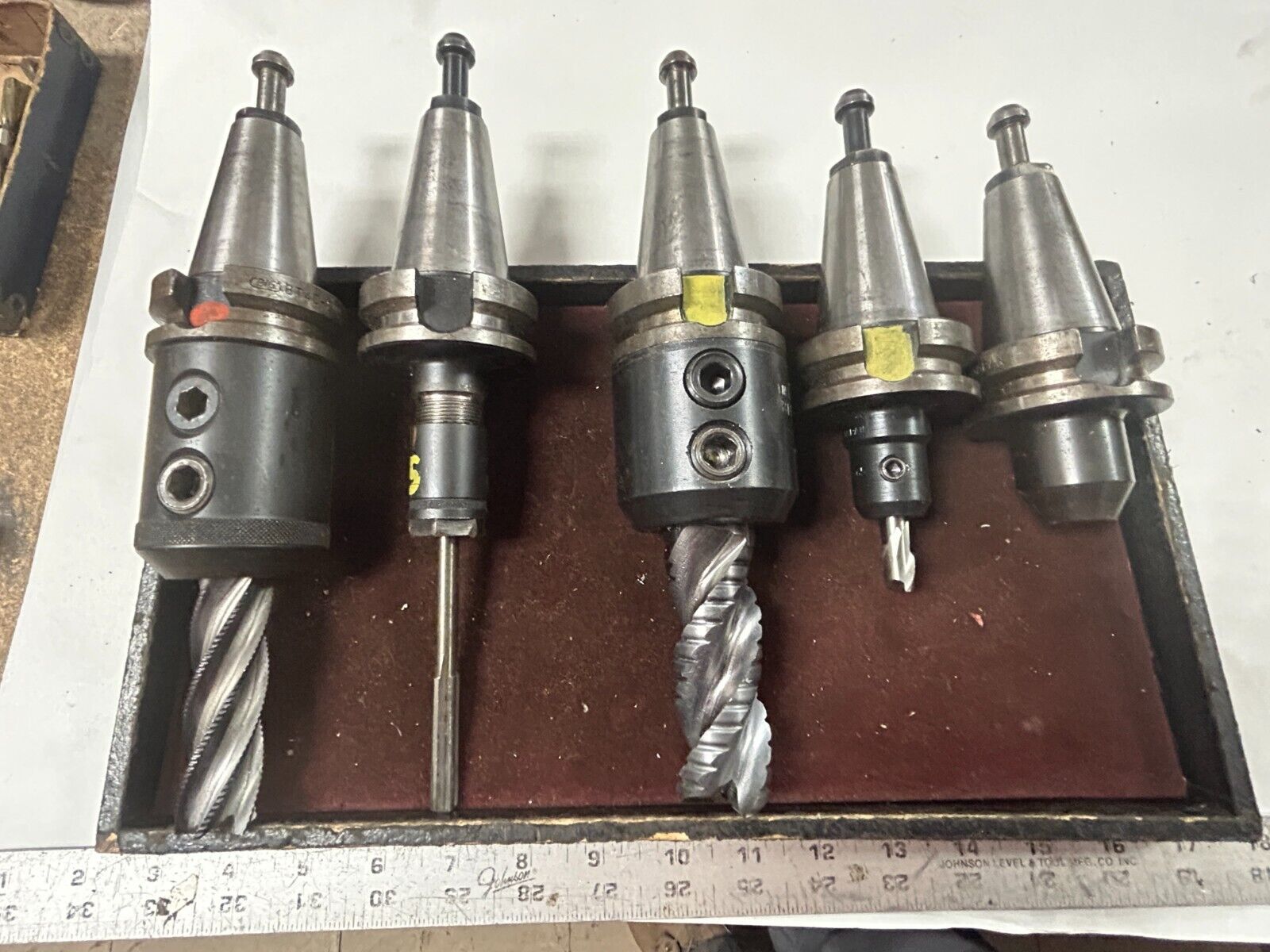 MACHINIST OfCe TOOL LATHE MILL Machinist Lot of 5 BT ? CAT ? 40 Tool Holders