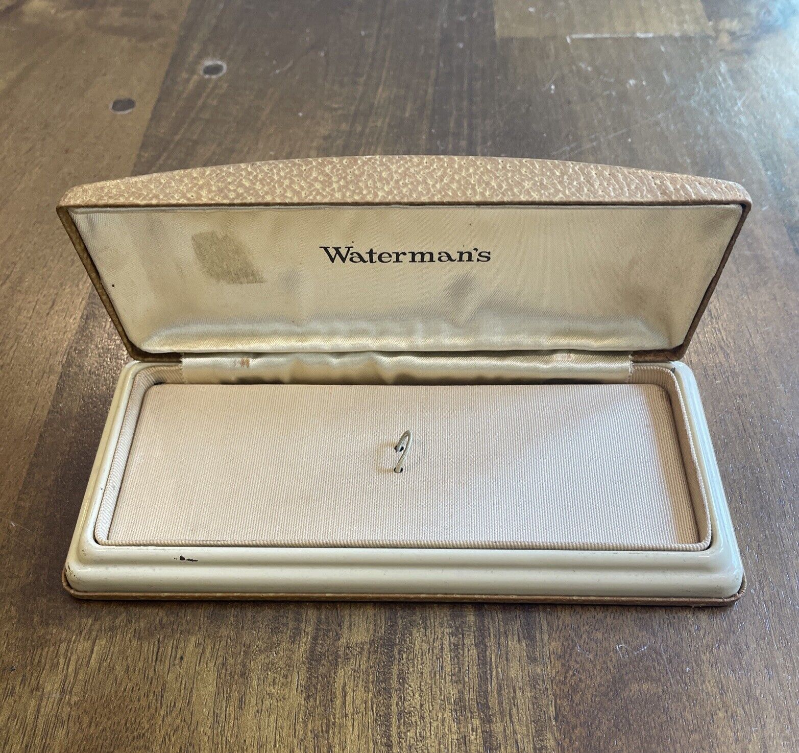 VINTAGE RARE WATERMAN'S FOUNTAIN PEN EMPTY METAL PRESENTATION BOX