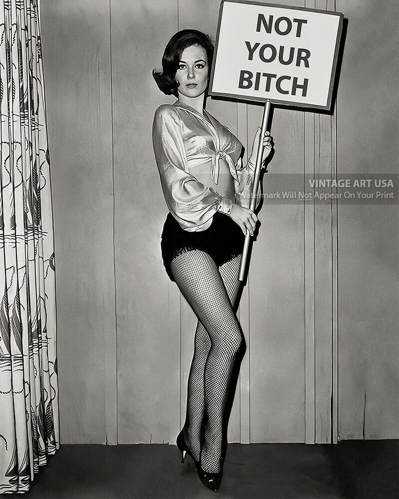 Not Your Bitch Photo - Vintage Wall Art Decor - Women’s Rights - Feminist