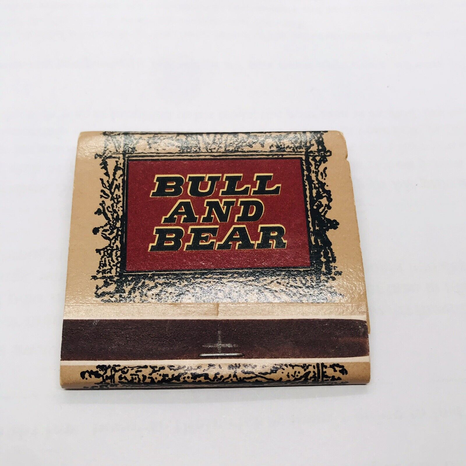 BULL AND BEAR NEW UNUSED VINTAGE HOLTON RESERVATION SERVICE MATCHBOOK