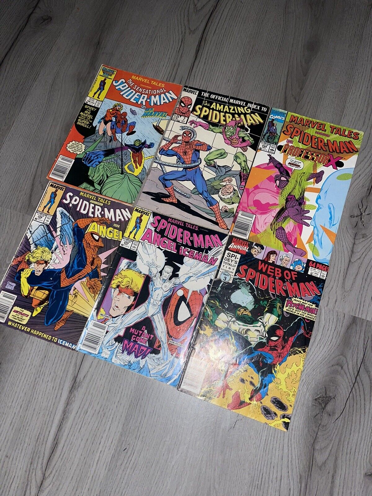 Vintage Marvel 1985-1990 Spider-Man Comic Book Lot 