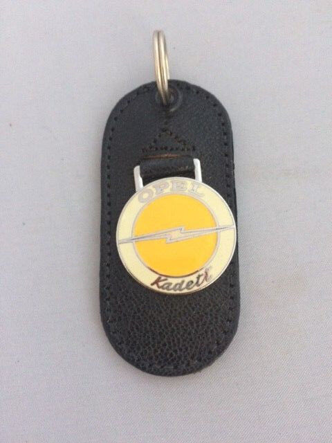 Leather Car Keychain Vintage Keychain Key Ring Opel Kadett New Old Stock