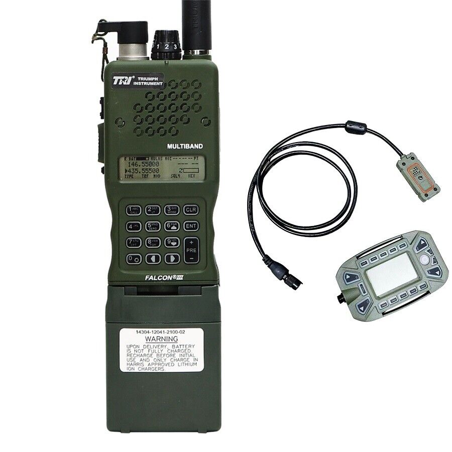 New TRI 15W AN/PRC-152 Tactical U/V Handheld Radio With KDU Keypad Display Unit