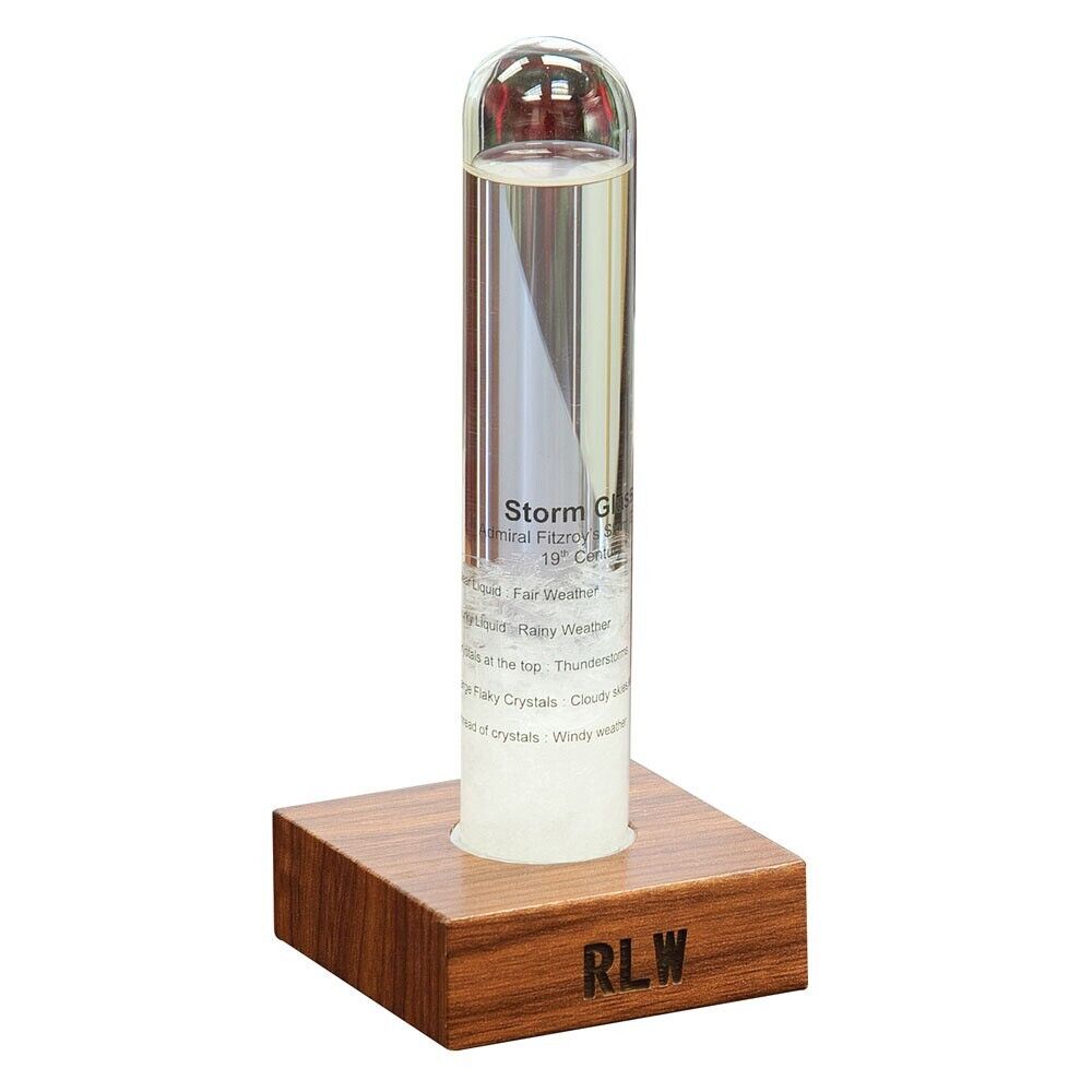 Personalized Admiral Fitzroy Historic Storm Glass Weather Instrument