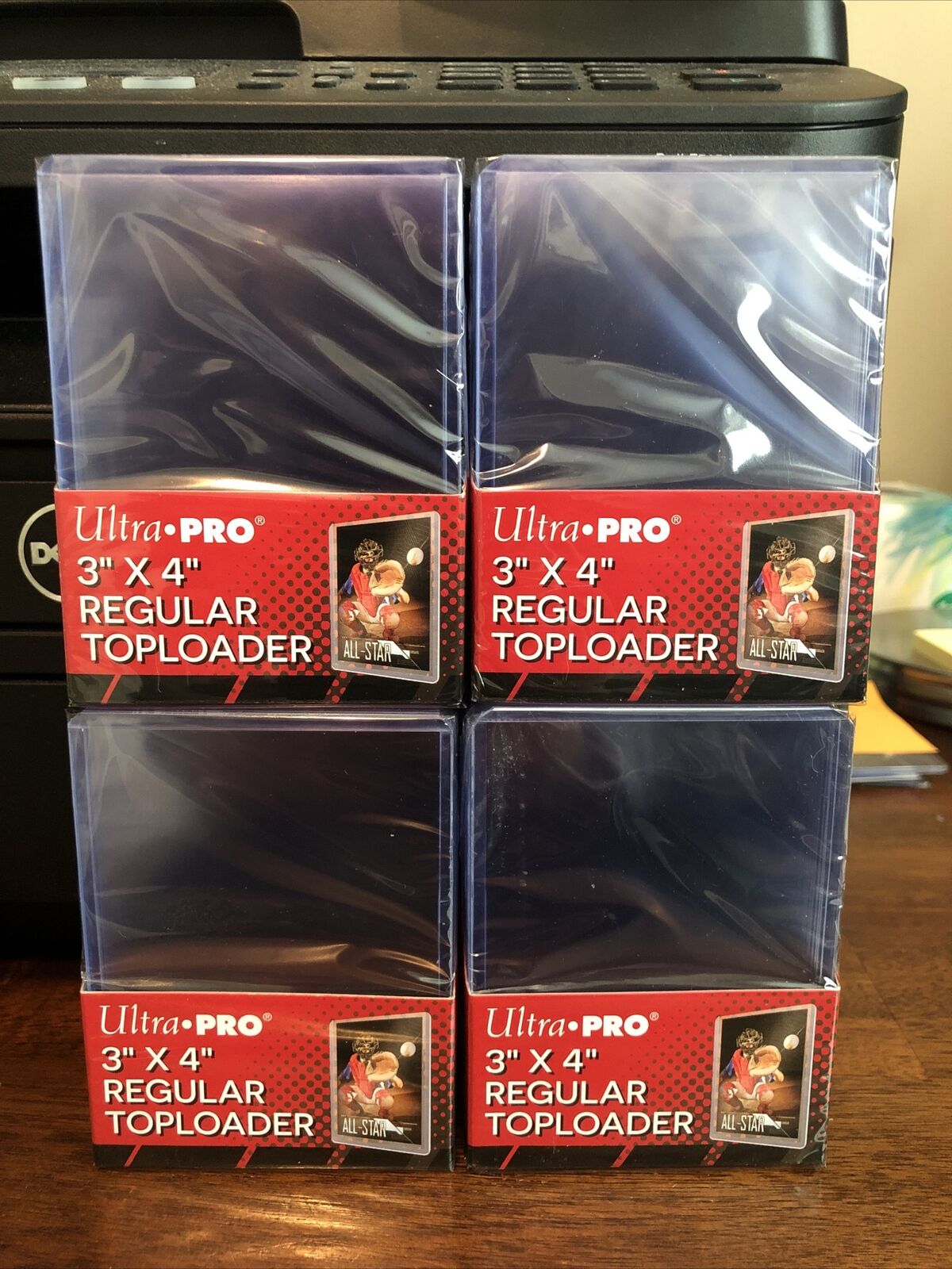 Ultra Pro 3X4 Regular Toploaders 35pt 4 Packs of 25 for Regular Cards, 100 total