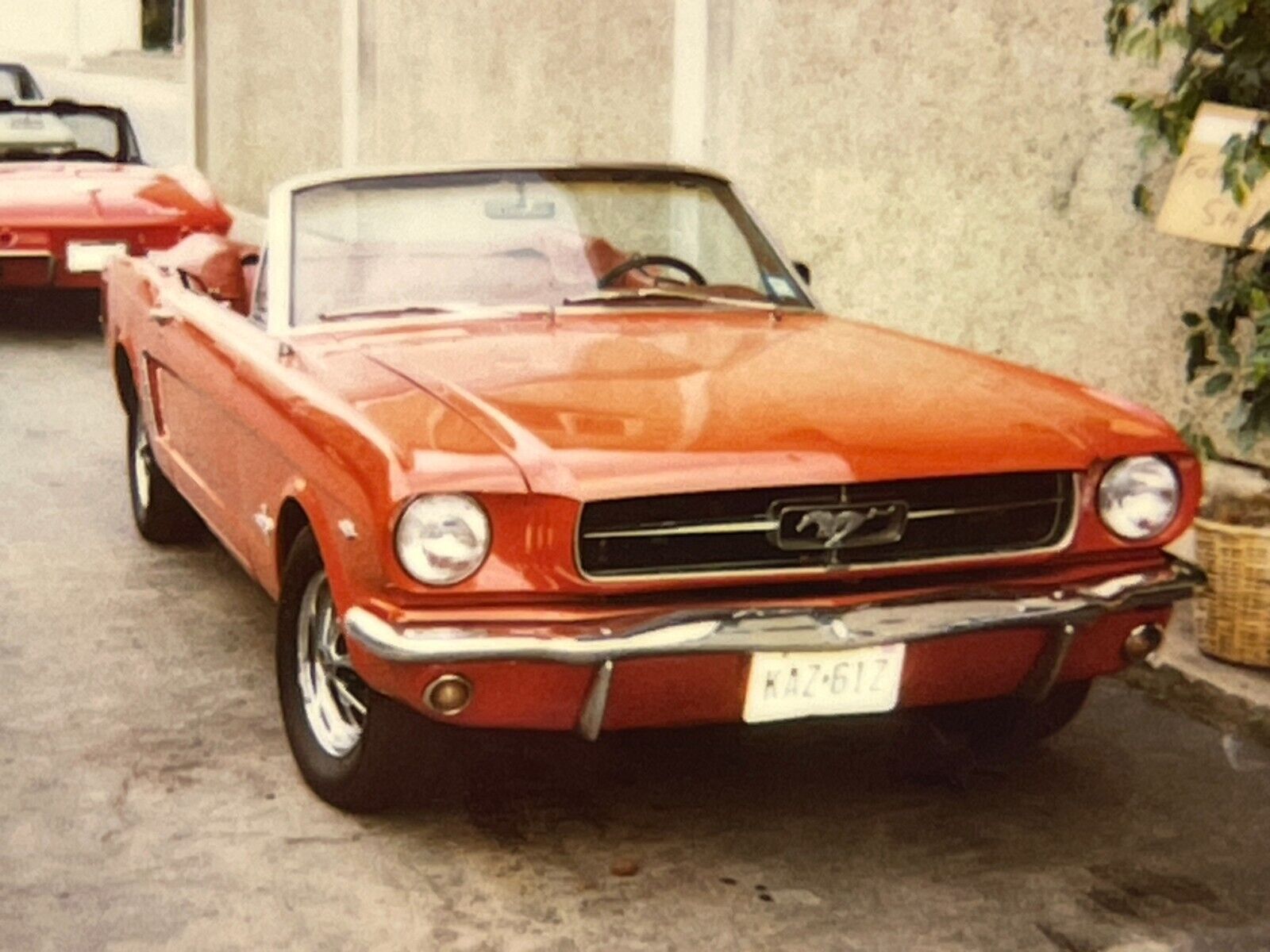 CCJ 2 Photographs From 1980-90\'s Polaroid Artistic Of A 1964 1/2 Ford Mustang