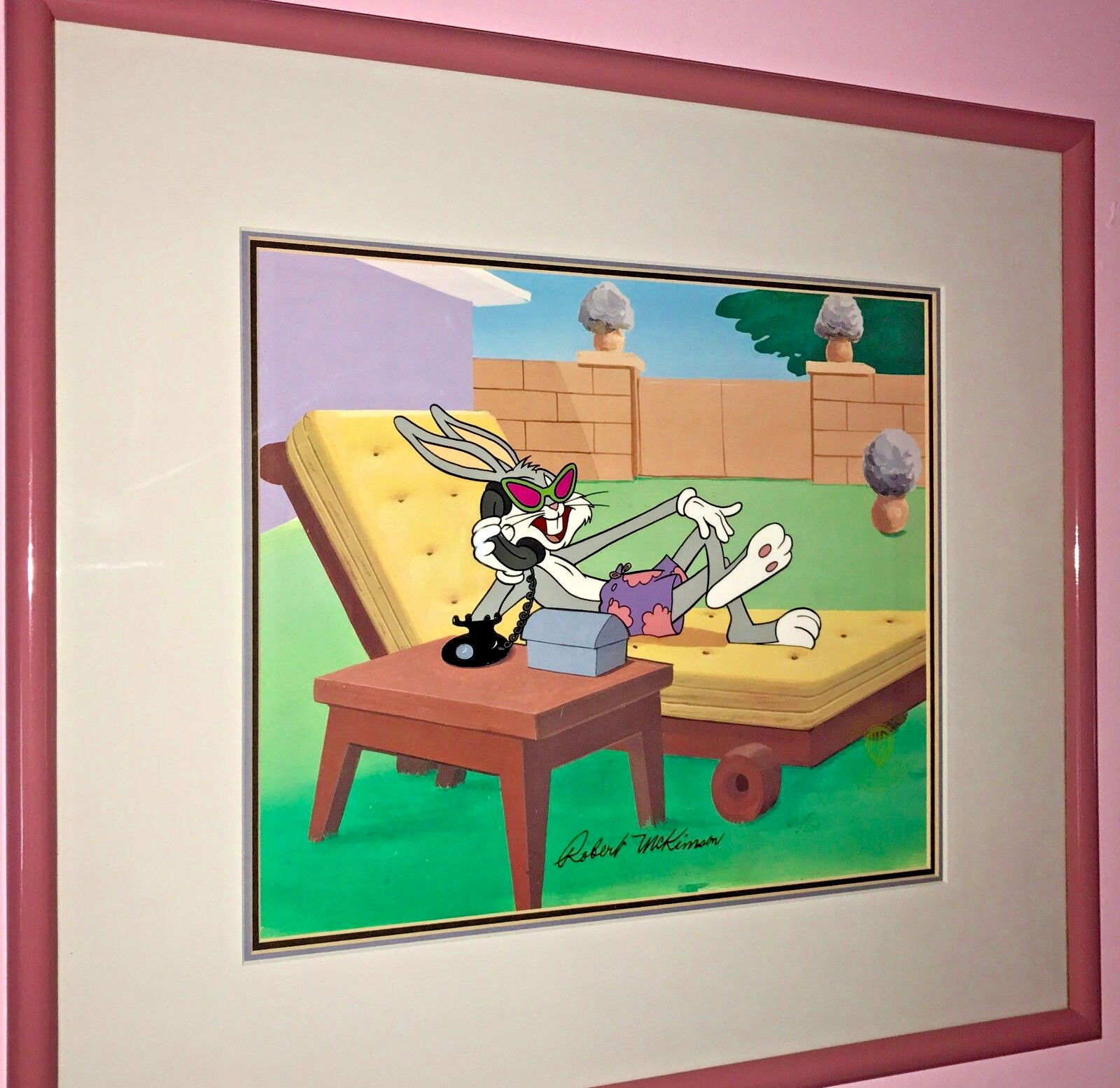 Warner Bros Cel Bugs Bunny Hollywood Hare Rare Animation Art Robert Mckimson