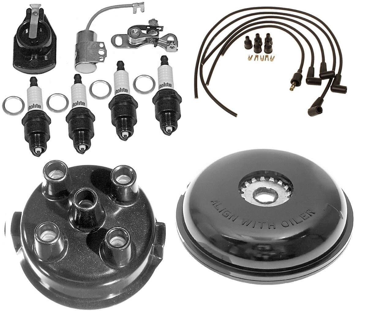 Complete Tune Up Kit for Ford NAA 501 601 701 801 901 w/ Side Mount Distributor
