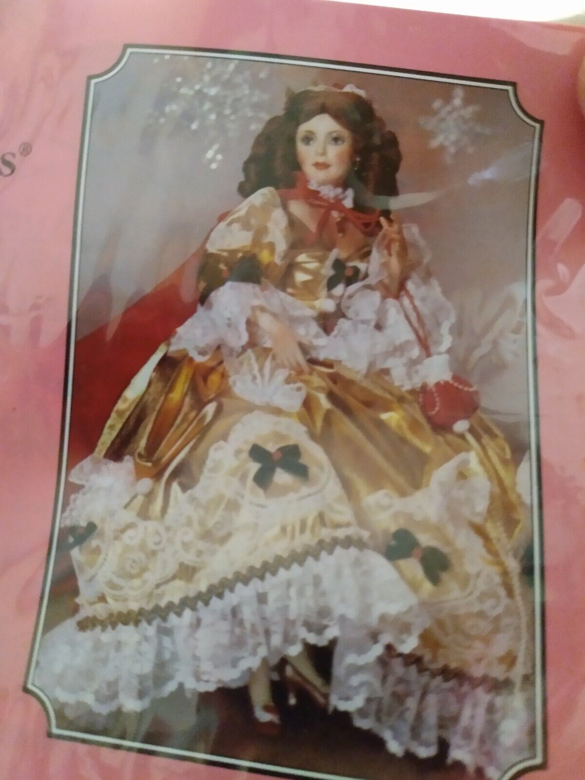 Paradise Galleries The Treasury Collection Porcelain Doll Christmas, Christina