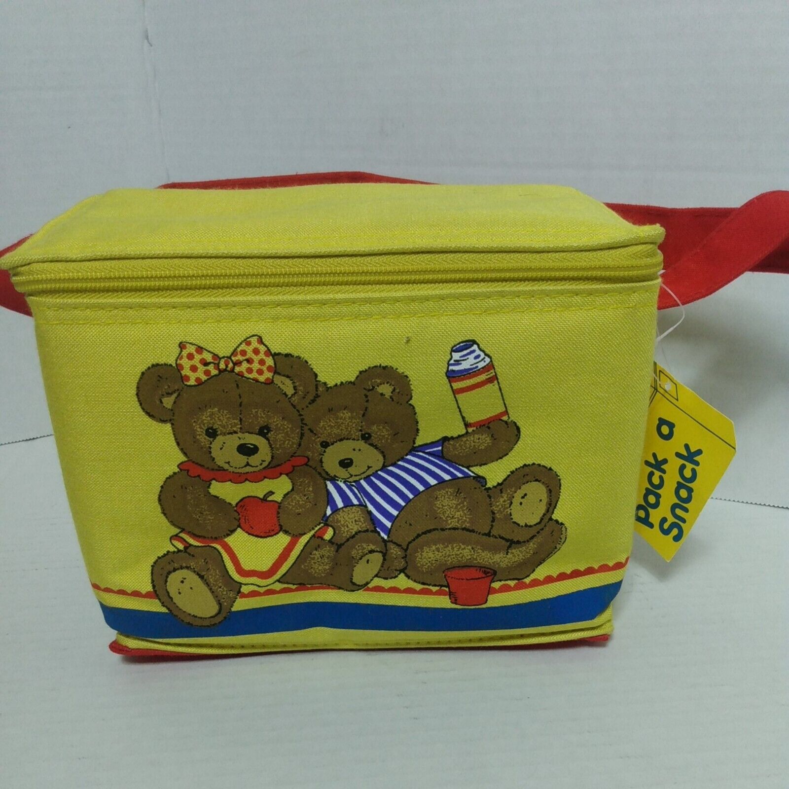 Vintage Pack A Snack Lunchbox 1987 wow nos Teddy bears.....