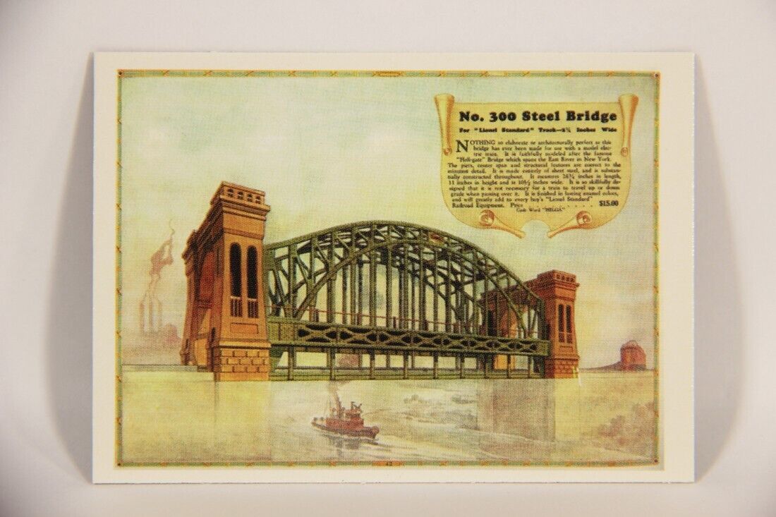 Lionel Greatest Trains 1998 Card #19 - 1928 Hell Gate Bridge Debuts L012656