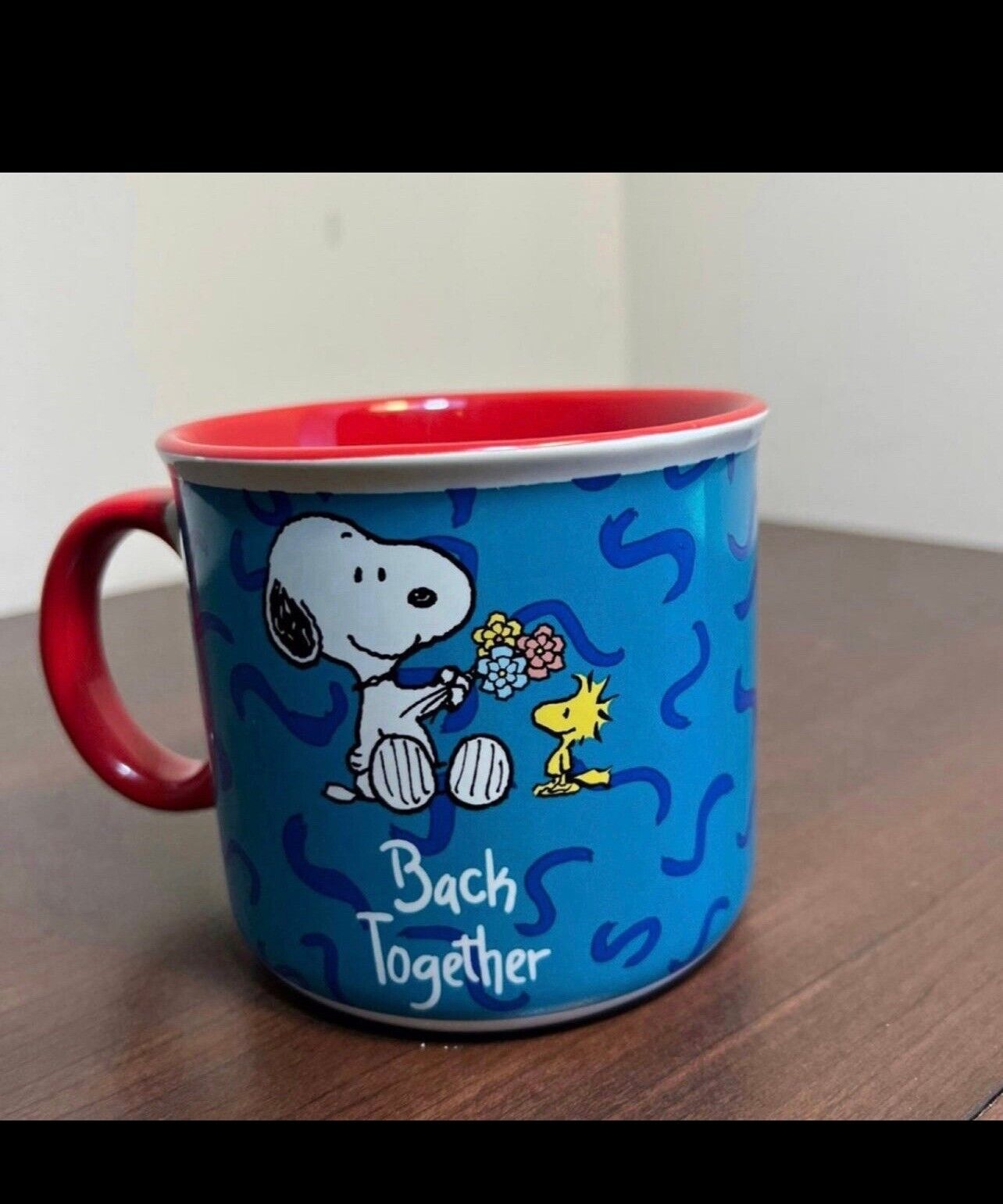 Large Charlie Brown Snoopy Woodstock ‘Back Together’ Ceramic Mug