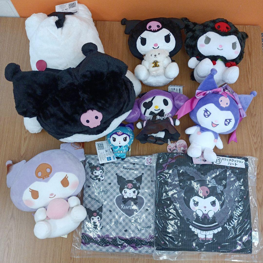 Sanrio Goods lot set 9 Kuromi Stuffed toy Cushion romakyun Grande P style  