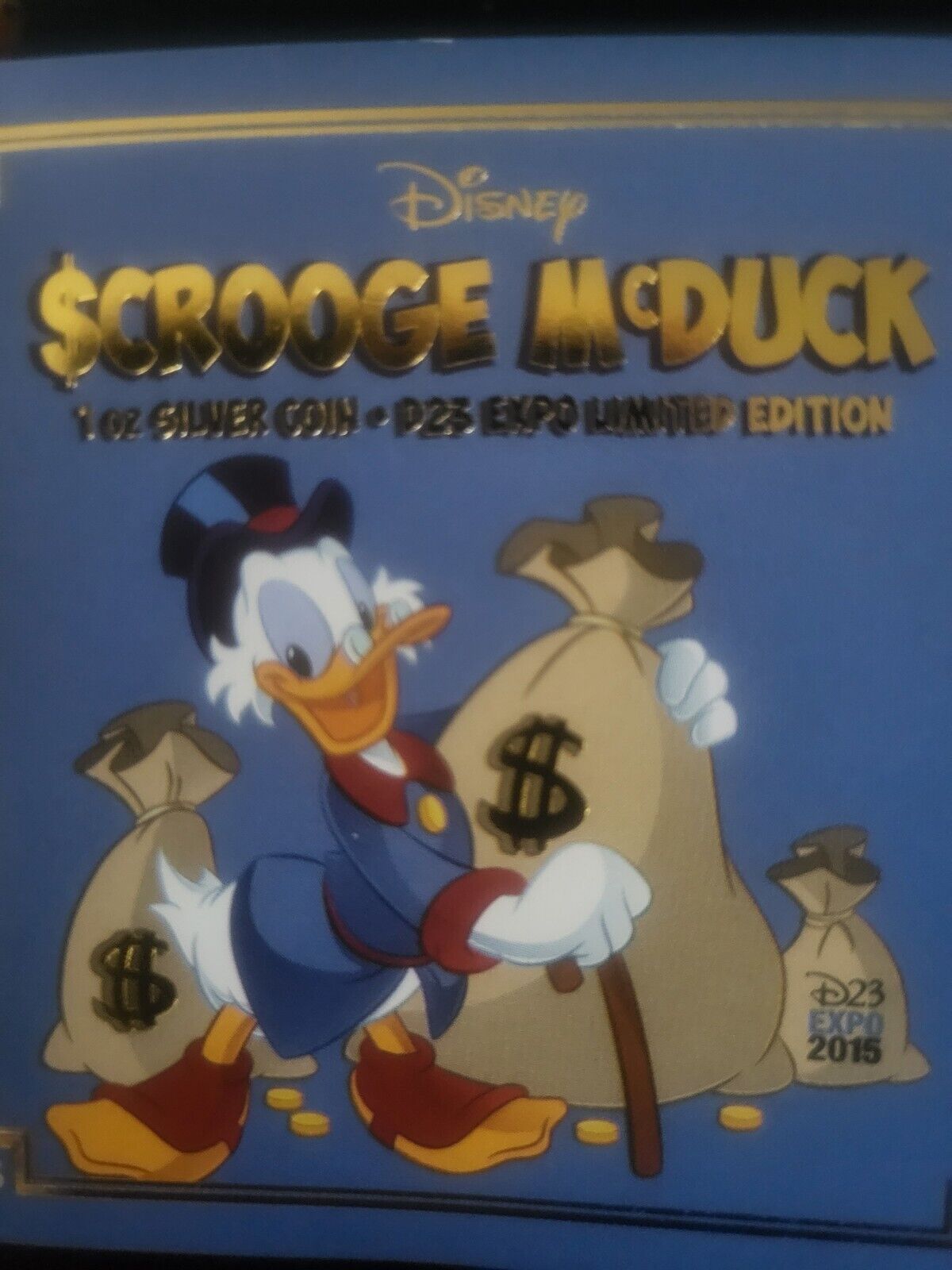 D23 Expo 2015 version - Scrooge McDuck NIUE LE 1oz $2 COIN