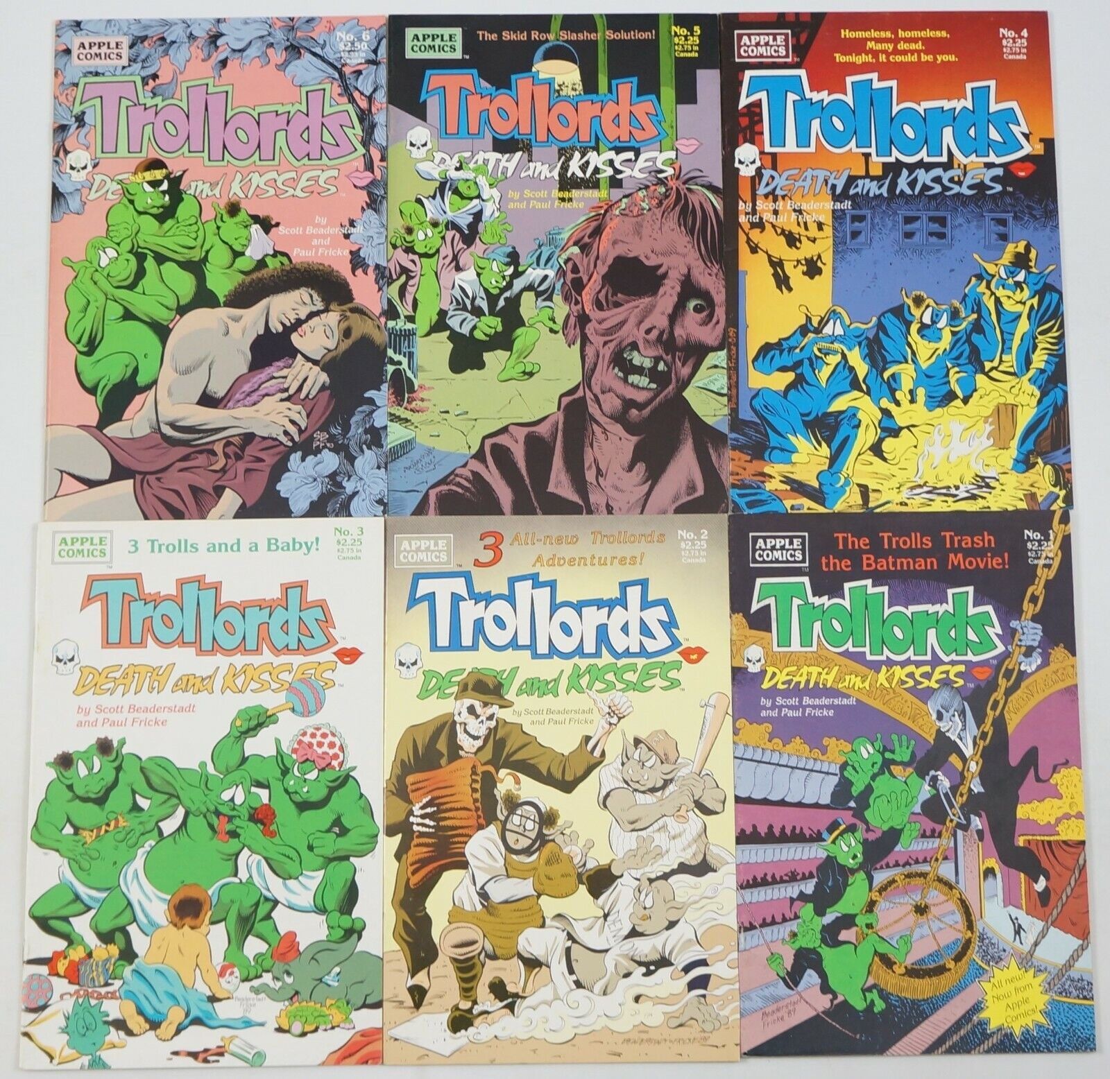 Trollords: Death And Kisses #1-6 VF/NM complete series Beaderstadt Fricke Apple