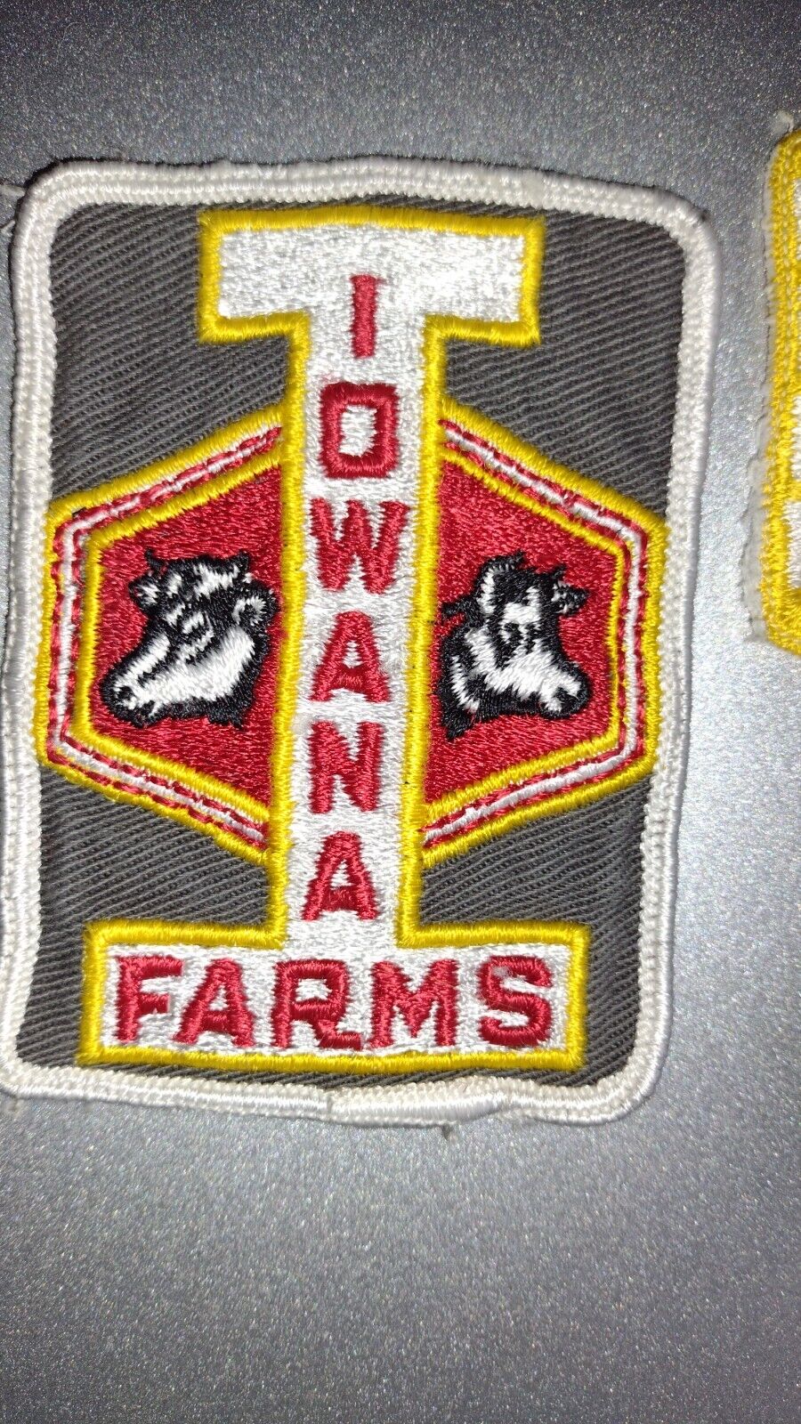 2 Iowana Farms vintage patches