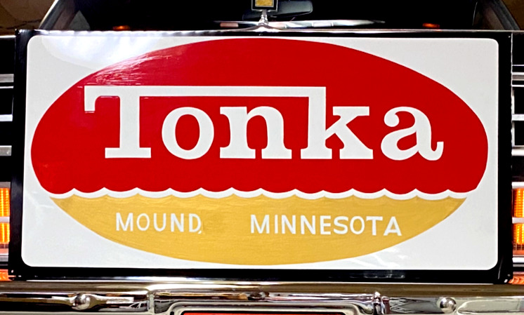18x36 Hand Painted Tonka Mound Toys Tractor Truck Toy Farm Gas Oil Metal Sign