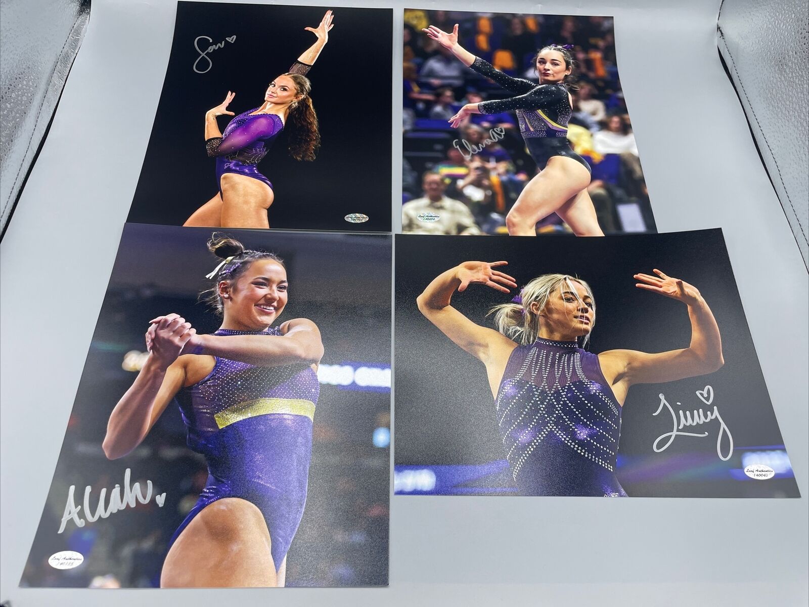 LSU Gymnastics National Championship Autograph 8 x 10 Pack Of 4 Olivia Dunne