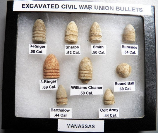 Nice Starter Set Of Excavated Yankee Civil War Bullets - Identified