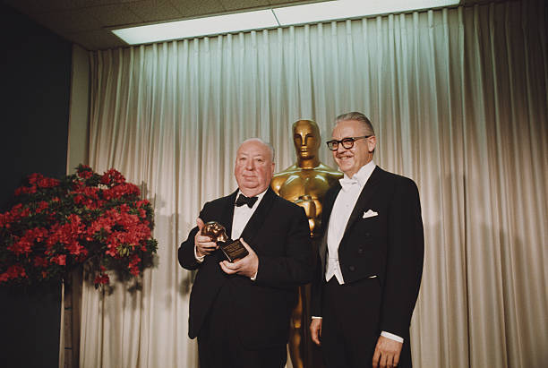 Alfred Hitchcock And Robert Wise At Academy Awards 1968
