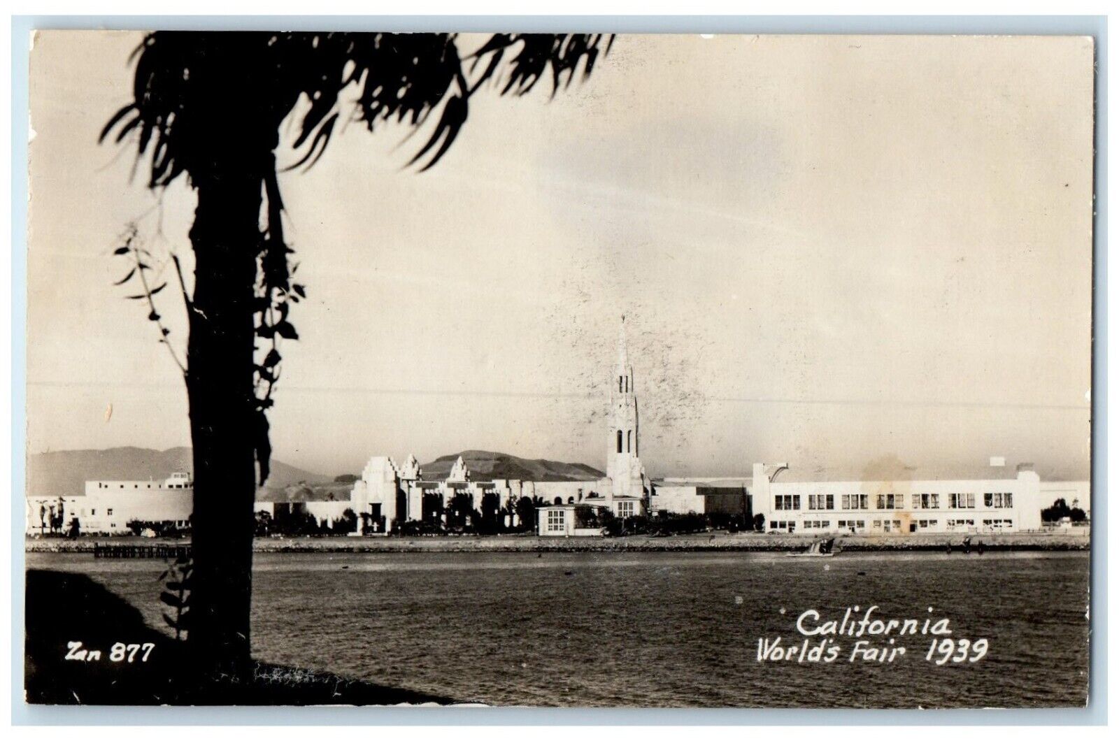 1939 California Worlds Fair Buildings RPPC Photo Unposted Vintage Postcard