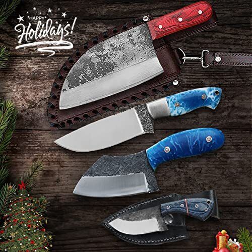 Best Camping Series 4 pcs Knife Gift Set, Chef Knife for Indoor & Outdoor Use