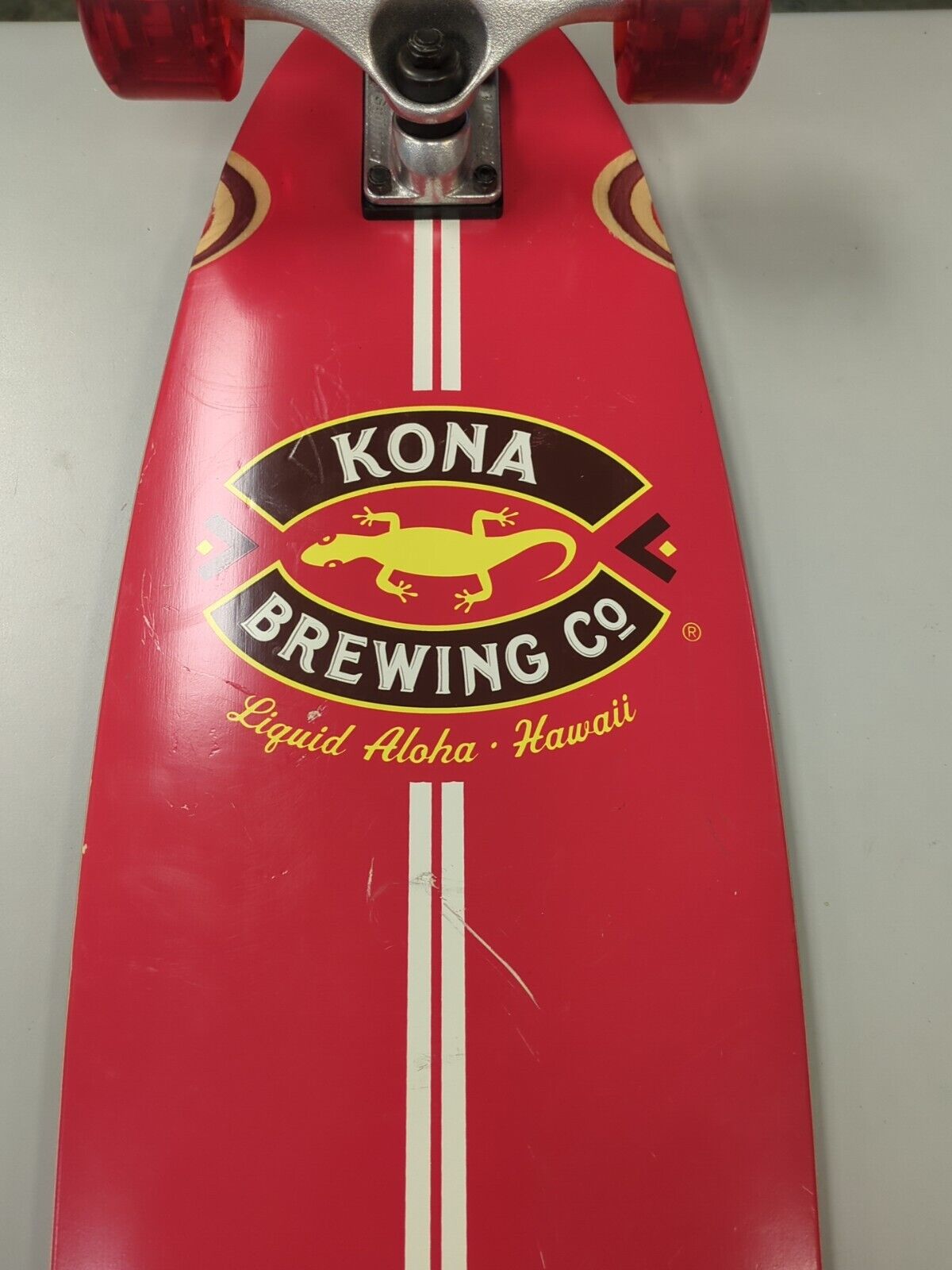 KONA BREWING Co. Liquid Aloha Hawaii Long Board Skateboard Craft Beer Co 