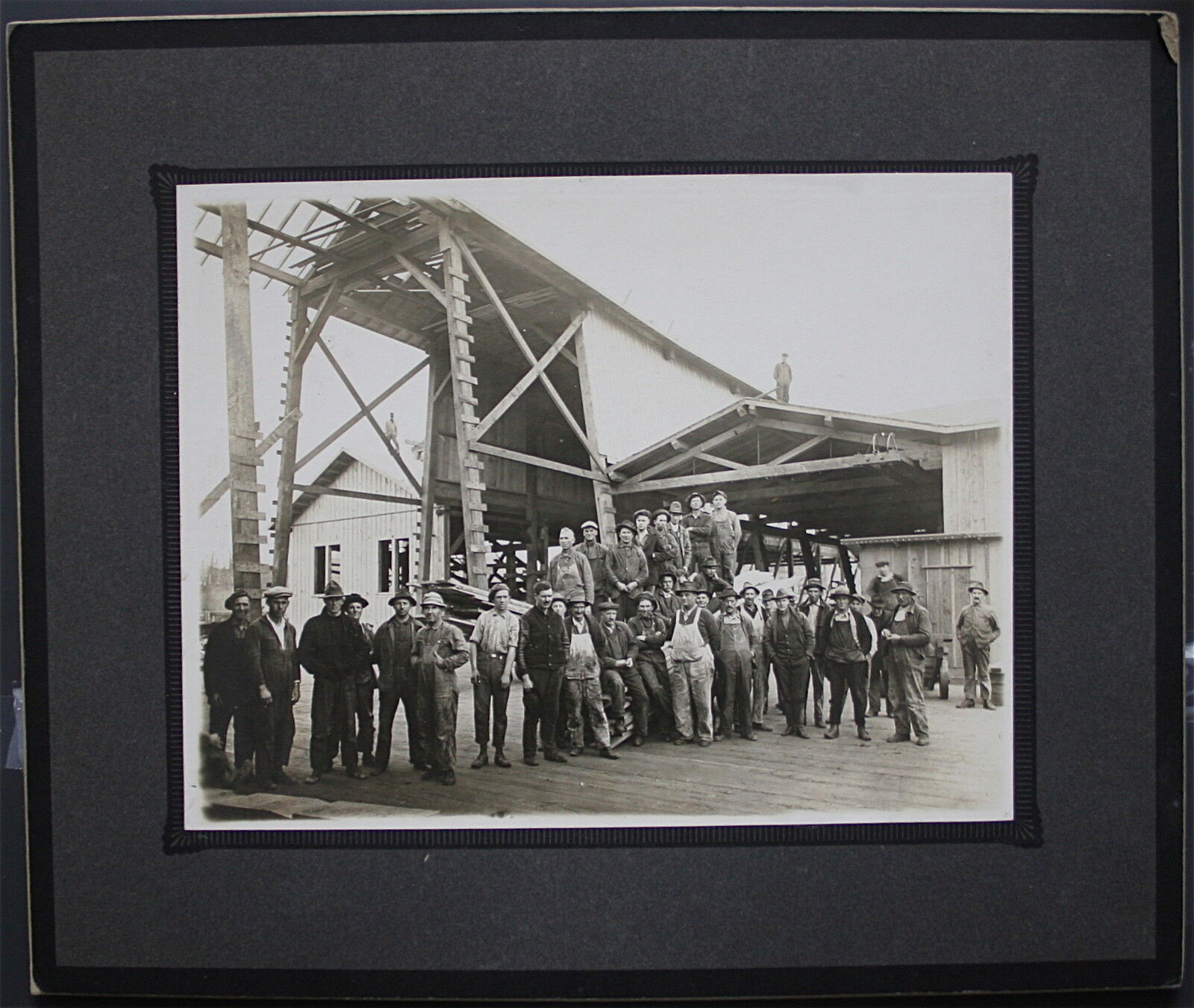 Men at the Mill by Nels Andersen of Toledo Oregon 