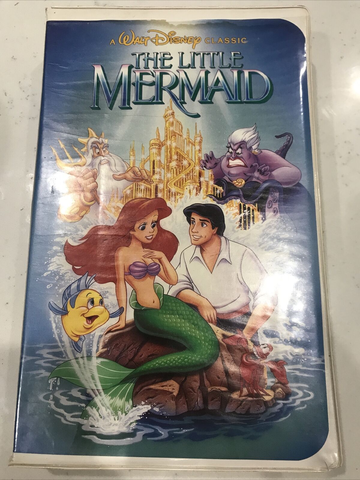 Vintage THE LITTLE MERMAID Banned Cover 1989 VHS Disney Classic