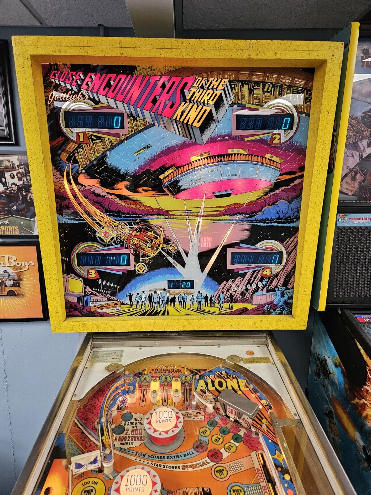Close Encounters of the Third Kind Pinball - Gottlieb - Very Good - Look