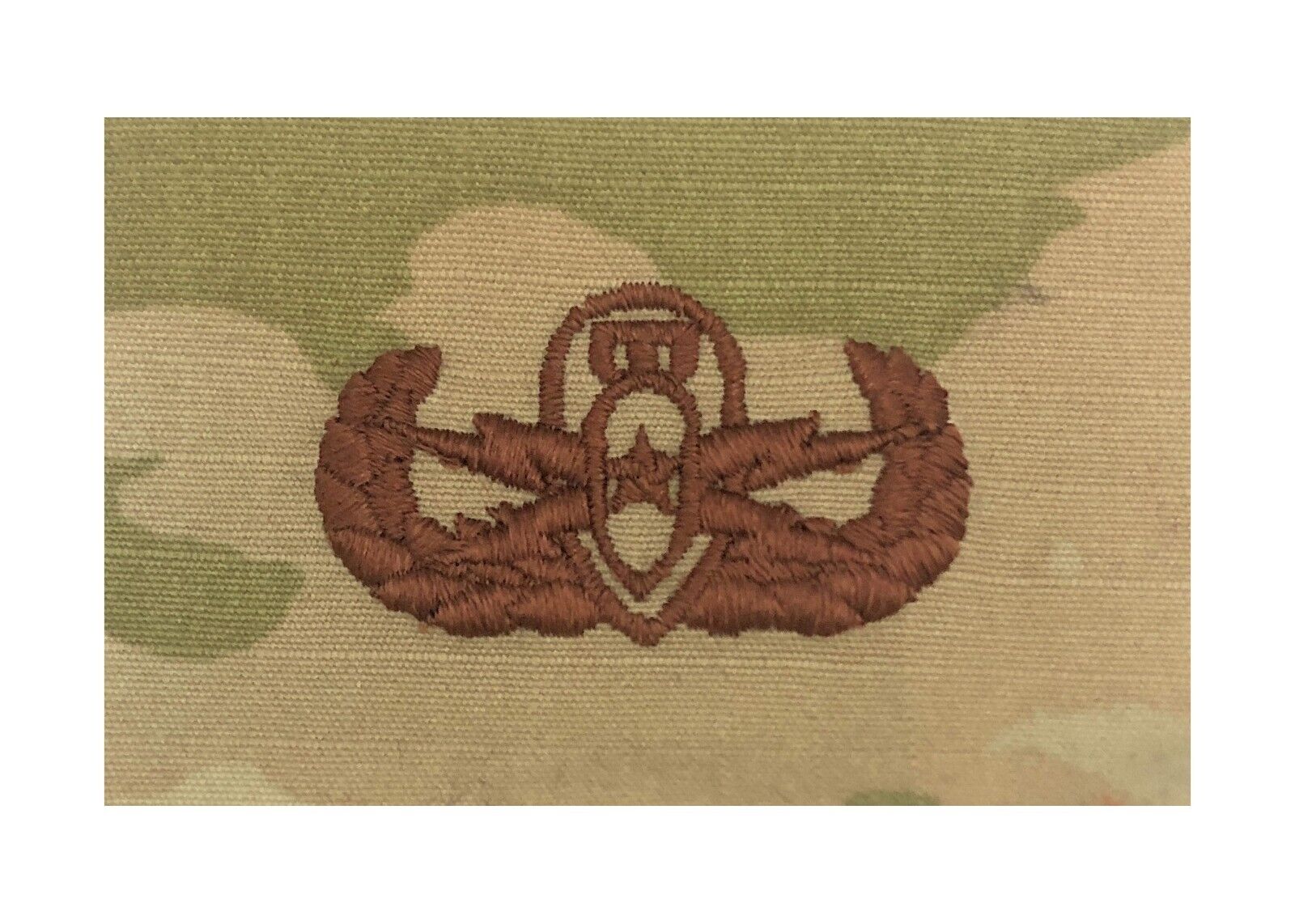 U.S. Air Force EOD Senior/Supervisor OCP Spice Brown Sew on Badge NEW (ea)