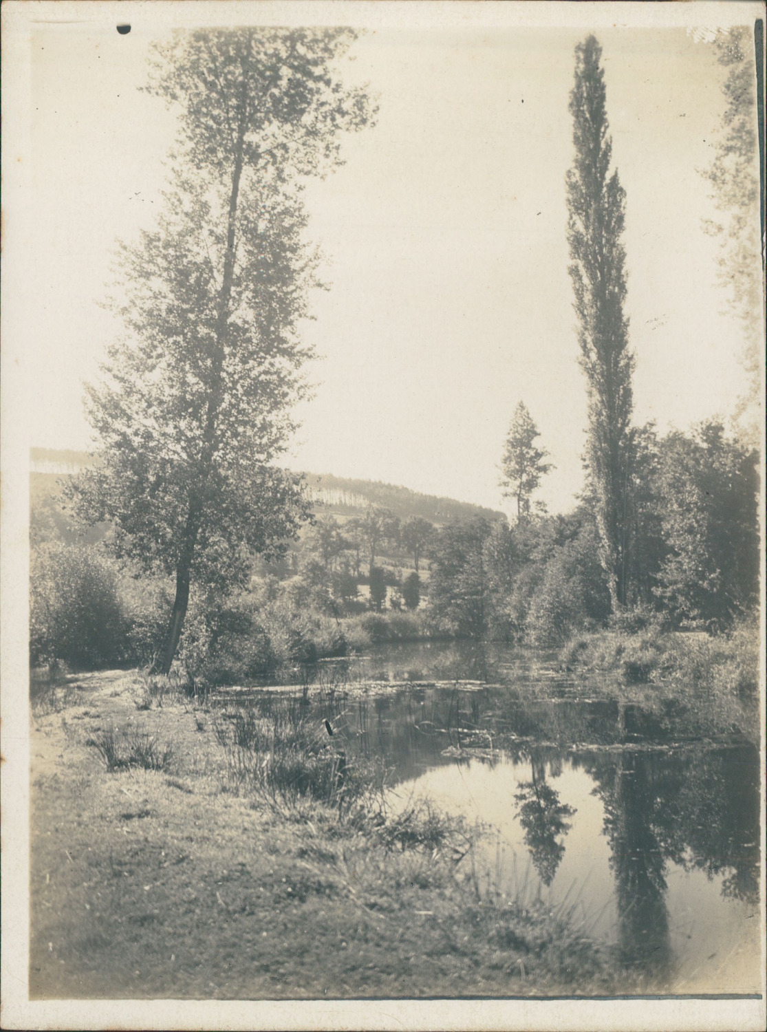 France, La vallée du Couesnon, ca.1910, vintage silver print vintage silver prin