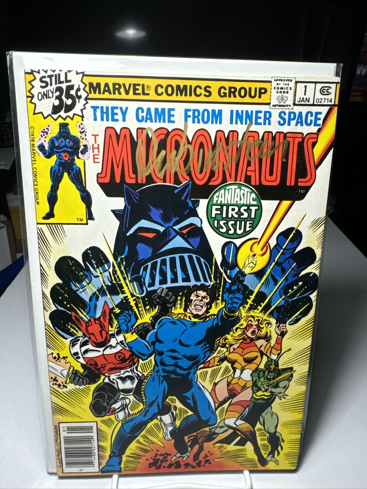 The Micronauts #1 1978 Signed by Joe Rubinstein W/O COA
