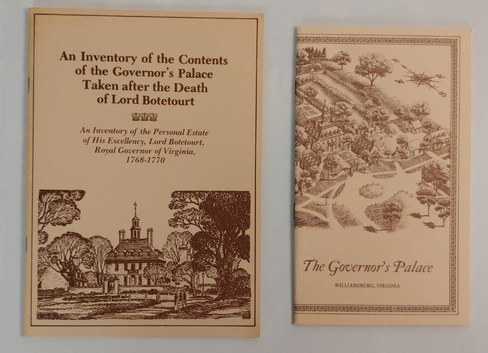 An Inventory of the Contents of the Governors Palace, Lord Botetourt, Virginia