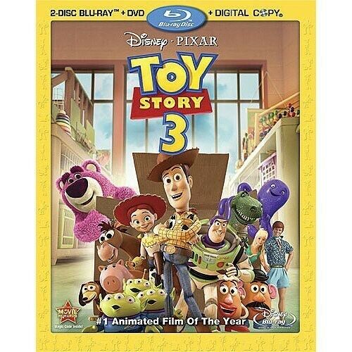 Toy Story 3 Blu-ray + DVD 2010, 4-Disc Set, Incl. Digital Copy Disney kids movie