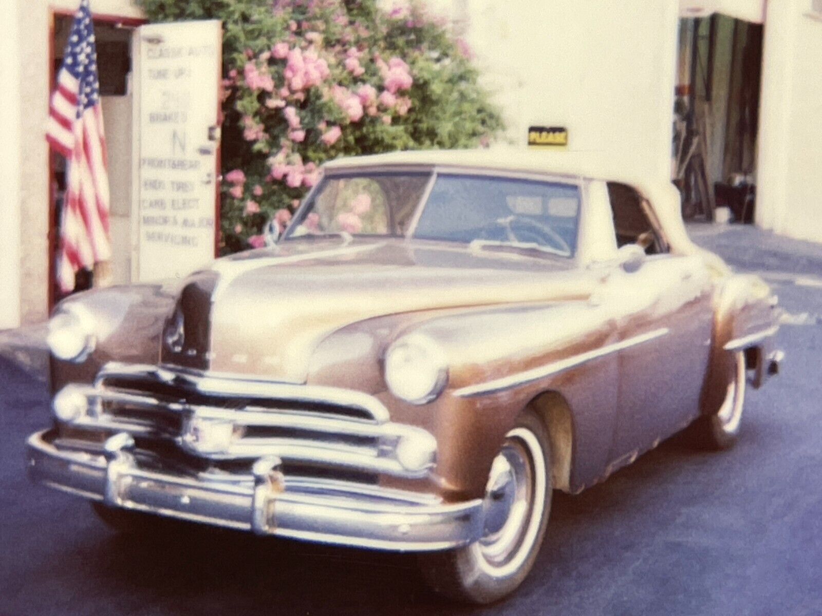 CCH 2 Photographs From 1980-90\'s Polaroid Artistic Of A 1949 Chrysler Coronet 