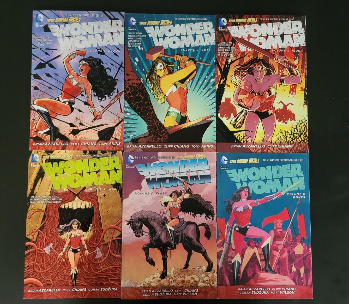 Wonder Woman - BLOOD 1, GUTS 2, IRON 3, WAR 4, FLESH 5, BONES 6 - Graphic Novels