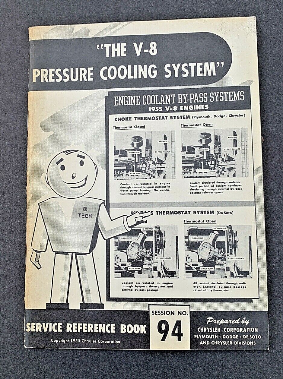 1955 Chrysler Service Reference Book - The v-8 Pressure Cooling System