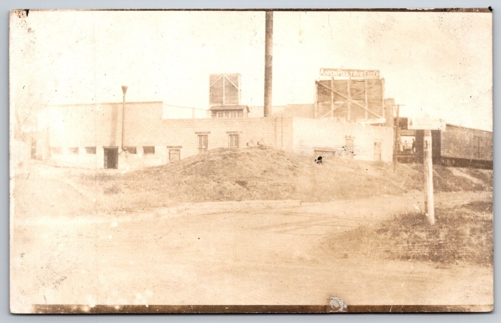 RPPC Aaron Poultry and Egg Company Plant Kansas City MO UNP 1910s Postcard K5
