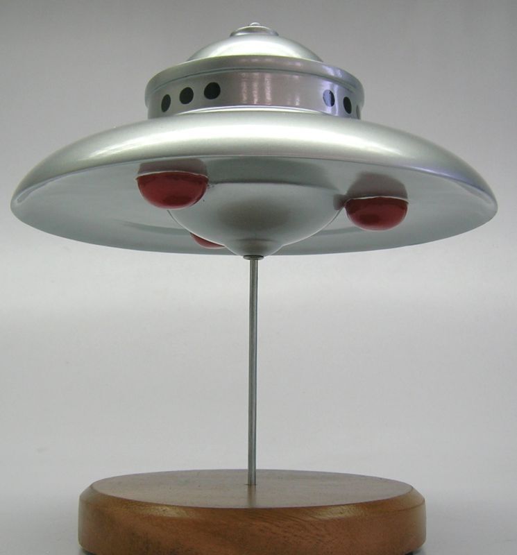 Adamski Saucer Fictional Spacecraft Wood Model Replica SML 