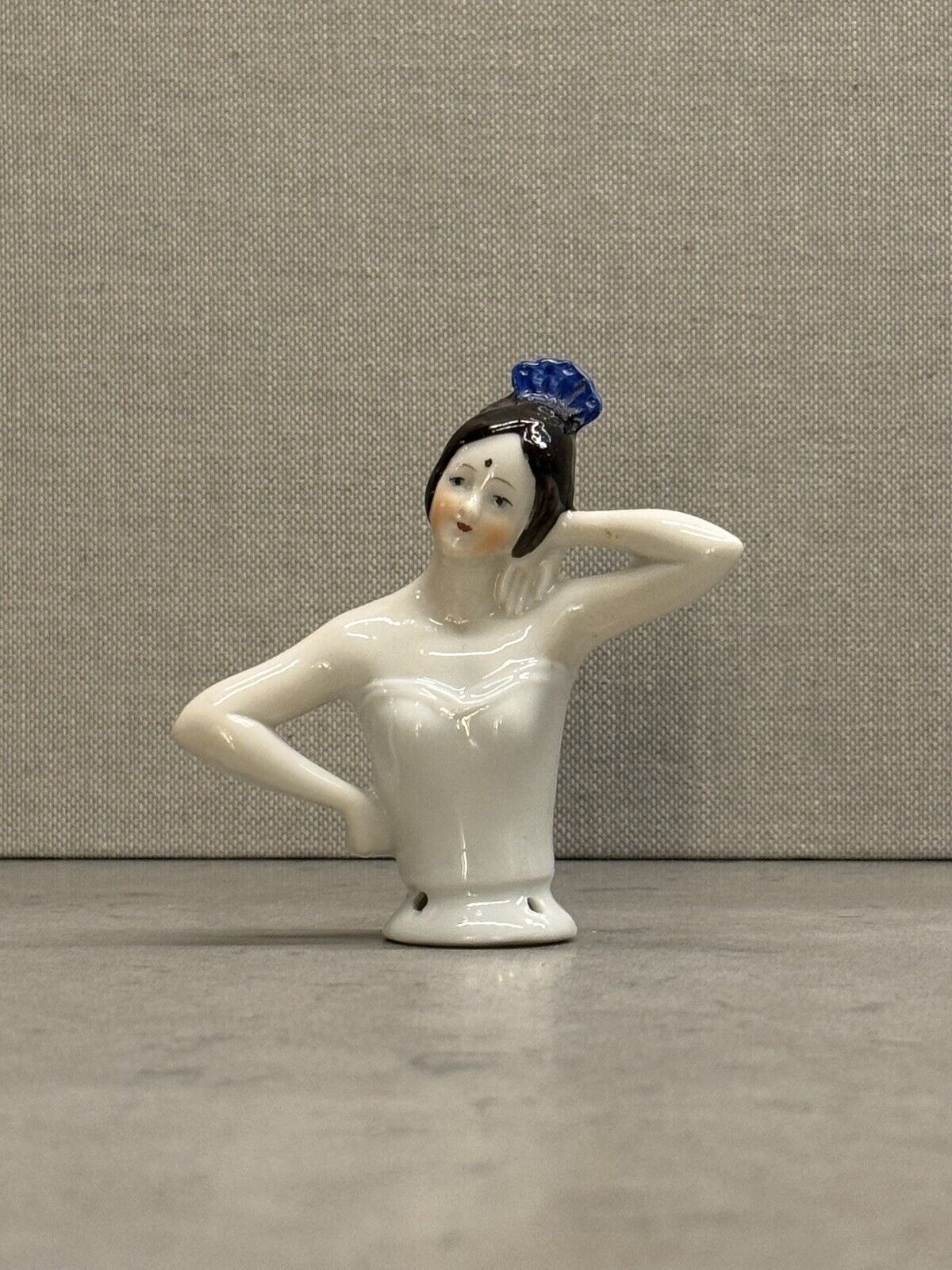 Antique Art Deco Germany German Flapper Porcelain Half Doll