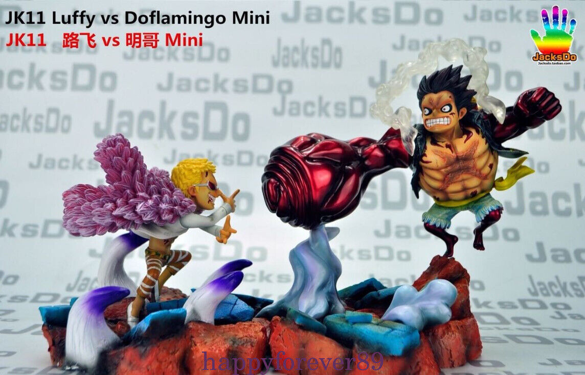 One piece Jacksdo Studio JK-11Mini Luffy VS Doflamingo GK Collector Resin Statue