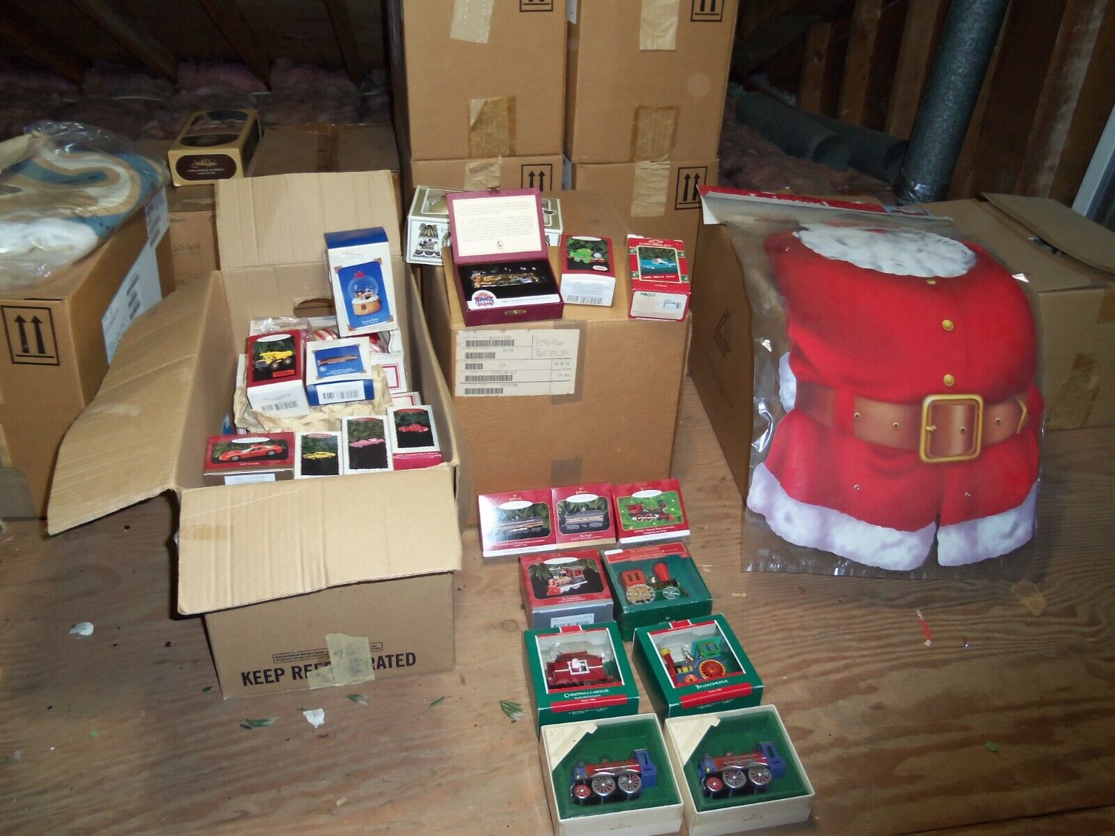 Christmas ornaments, large amount, all new in boxes, excellent condition.