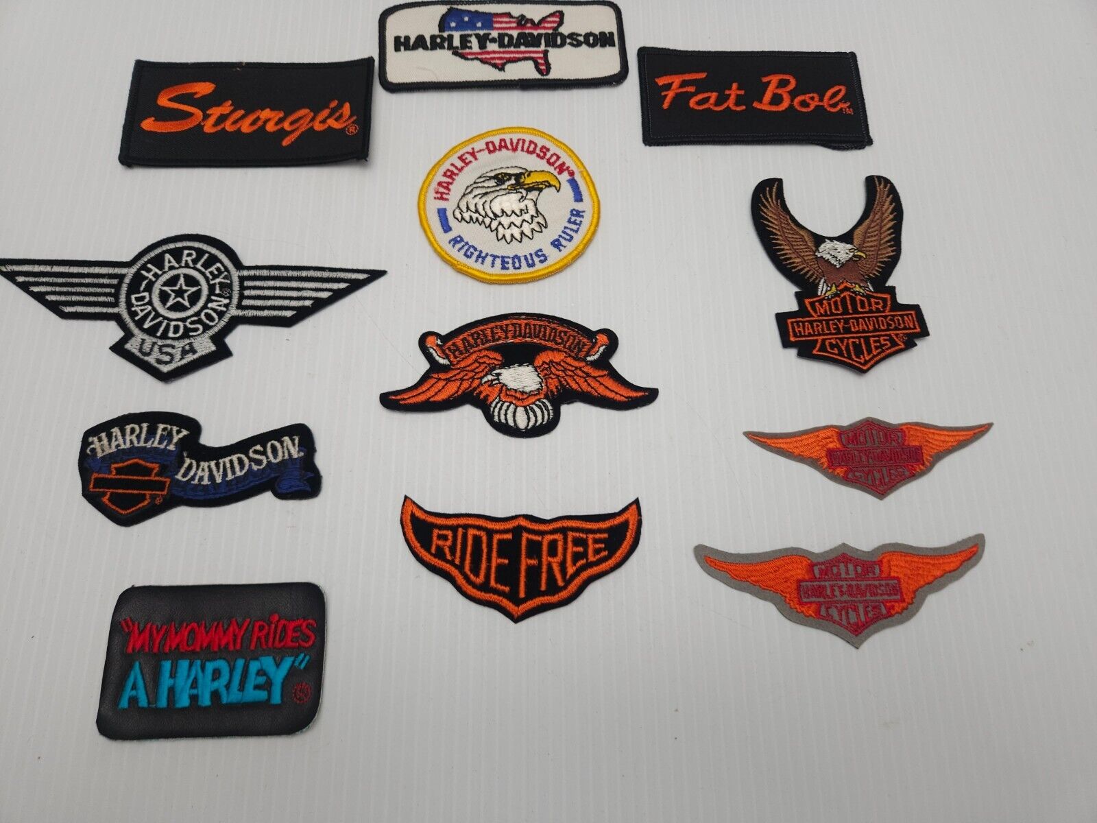 Lot of Vintage Harley Davidson Jacket Patches