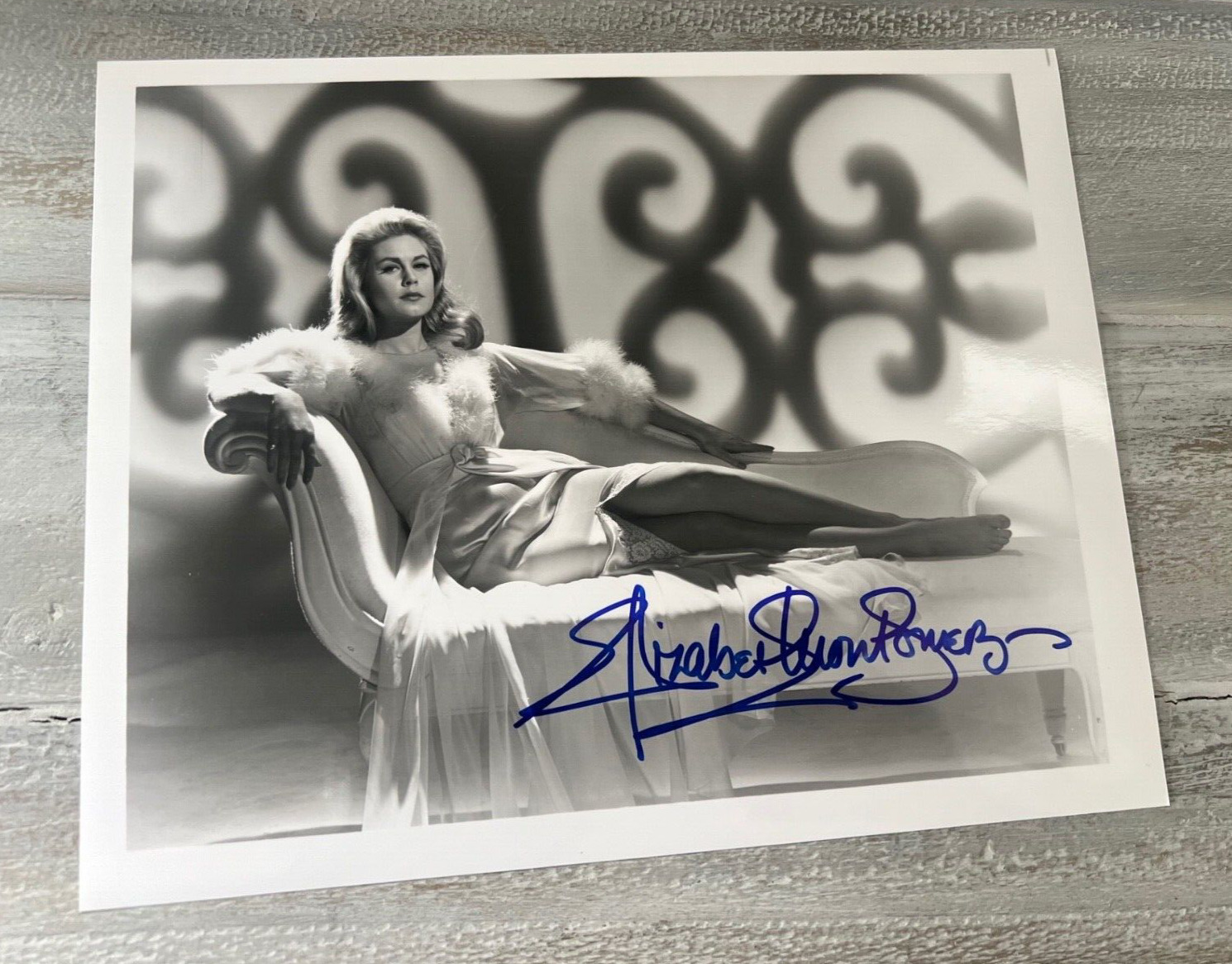 ELIZABETH Montgomery Signed CLEOPATRA STYLED Photo Bewitched Autograph NM/M COA