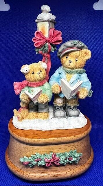 Cherished Teddies A Very Beary Christmas The First Noel Music Box 1996 see video