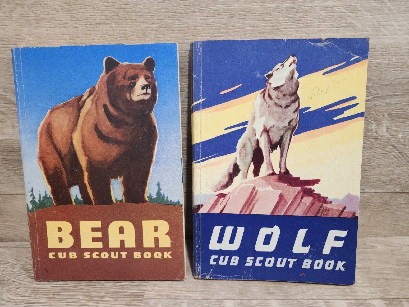 VINTAGE  BOY SCOUT - 1964 Wolf Cub/ Bear Scout Books