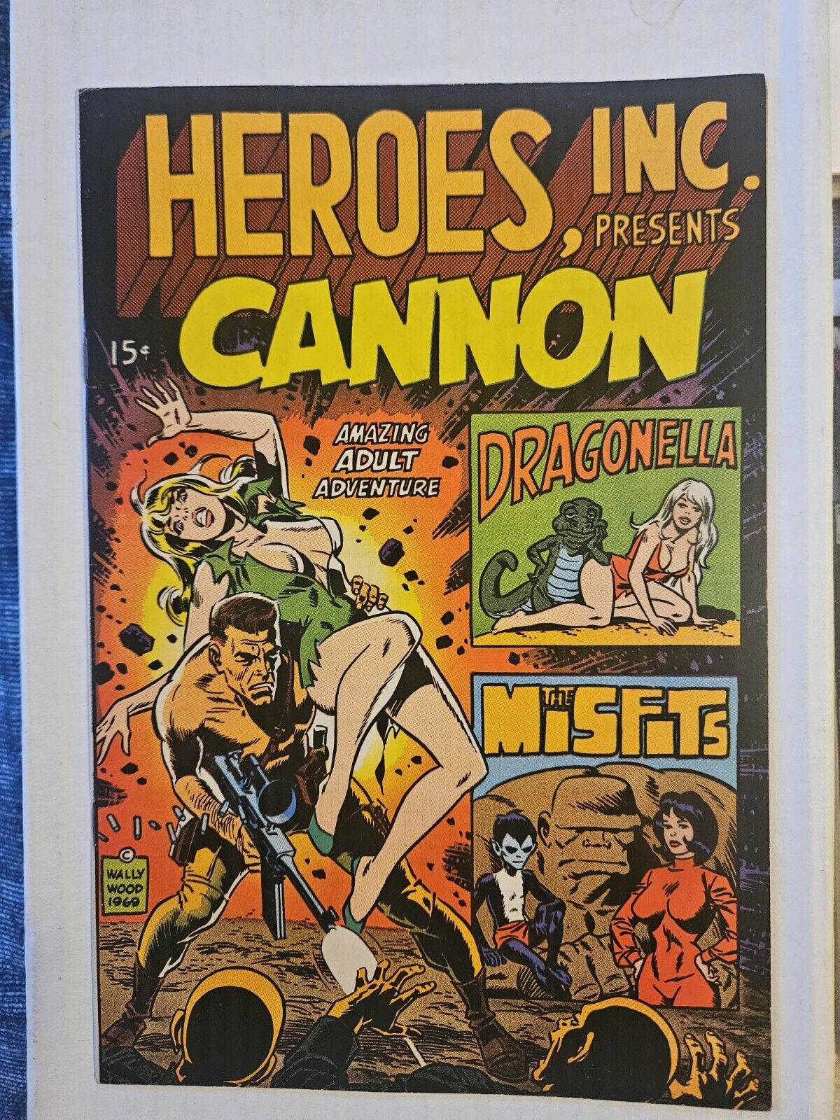 Heroes, Inc. Presents Cannon #1. Wally Wood, Steve Ditko. 1969. Nm/Vf