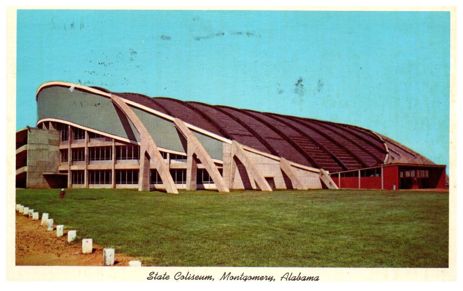 Montgomery Alabama AL State Coliseum Chrome Postcard c.1970